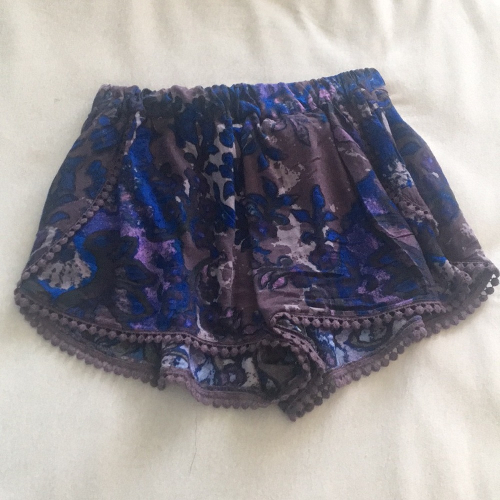 Floral mini shorts